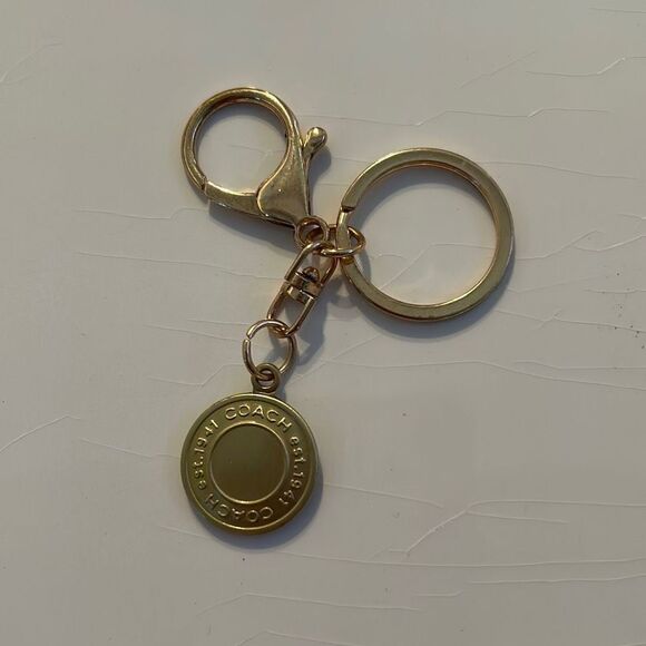 Coach Gold Tone Keychain - Picture 2 of 3